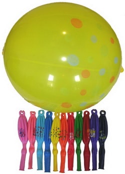 Ankara  çiçekçi den 100 adet ( 1 paket ) desenli değişik renklerde punch balon