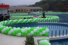Ankara  çiçekçi den 100 metre işyeri açılış balon dekoru XXL paket